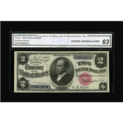 Fr. 245 $2 1891 Silver Certificate CGA Choice