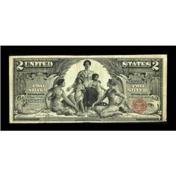 Fr. 247 $2 1896 Silver Certificate Very Fine.