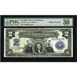Fr. 249 $2 1899 Silver Certificate PMG Very Fine