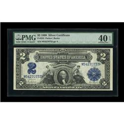 Fr. 255 $2 1899 Silver Certificate PMG Extremely