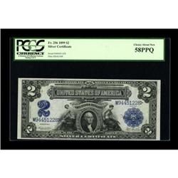 Fr. 256 $2 1899 Silver Certificate PCGS Choice