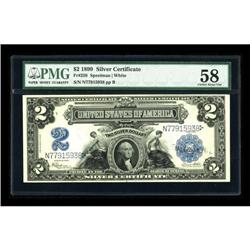 Fr. 258 $2 1899 Silver Certificate PMG Choice