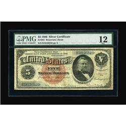 Fr. 261 $5 1886 Silver Certificate PMG Fine 12.