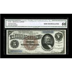 Fr. 263 $5 1886 Silver Certificate CGA Gem