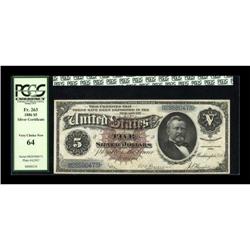 Fr. 263 $5 1886 Silver Certificate PCGS Very