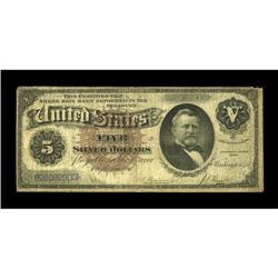 Fr. 263 $5 1886 Silver Certificate Very
