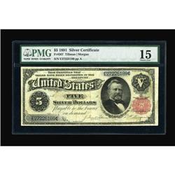 Fr. 267 $5 1891 Silver Certificate PMG Choice
