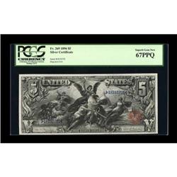 Fr. 269 $5 1896 Silver Certificate PCGS Superb
