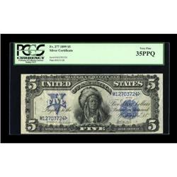 Fr. 277 $5 1899 Silver Certificate PCGS Very