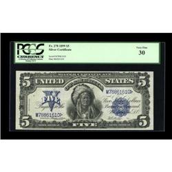 Fr. 278 $5 1899 Silver Certificate PCGS Very
