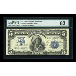 Fr. 281 $5 1899 Silver Certificate PMG Choice