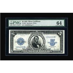 Fr. 282 $5 1923 Silver Certificate PMG Choice