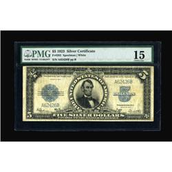 Fr. 282 $5 1923 Silver Certificate PMG Choice