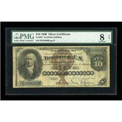 Fr. 287 $10 1880 Silver Certificate PMG Very