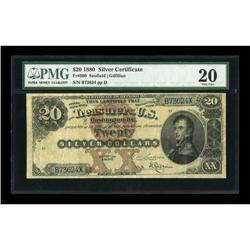 Fr. 309 $20 1880 Silver Certificate PMG Very