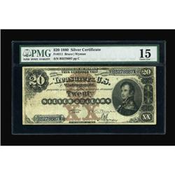 Fr. 311 $20 1880 Silver Certificate PMG Choice