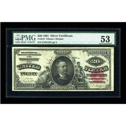 Fr. 318 $20 1891 Silver Certificate PMG About