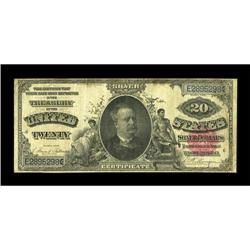 Fr. 318 $20 1891 Silver Certificate Fine-Very