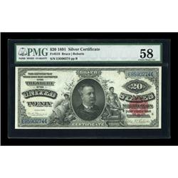 Fr. 319 $20 1891 Silver Certificate PMG Choice