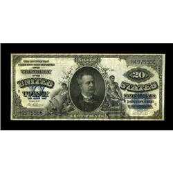 Fr. 321 $20 1891 Silver Certificate Extremely