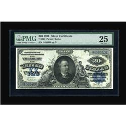 Fr. 321 $20 1891 Silver Certificate PMG Very