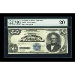Fr. 335 $50 1891 Silver Certificate PMG Very