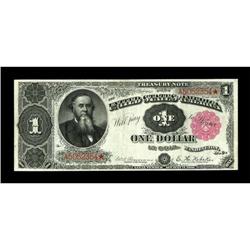 Fr. 349 $1 1890 Treasury Note Extremely Fine.