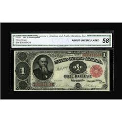 Fr. 351 $1 1891 Treasury Note CGA About