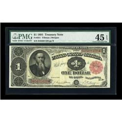 Fr. 351 $1 1891 Treasury Note PMG Extremely Fine