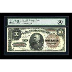 Fr. 366 $10 1890 Treasury Note PMG Very Fine 30.
