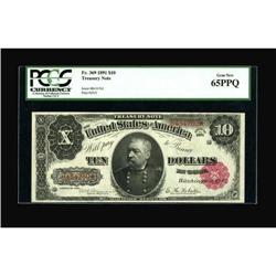 Fr. 369 $10 1891 Treasury Note PCGS Gem New