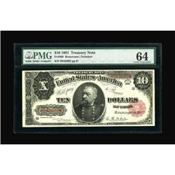 Fr. 369 $10 1891 Treasury Note PMG Choice