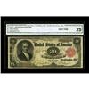Image 1 : Fr. 375 $20 1891 Treasury Note CGA Very Fine 25.