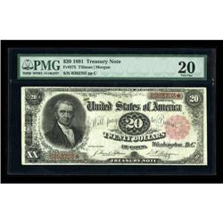Fr. 375 $20 1891 Treasury Note PMG Very Fine 20.