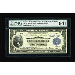 Fr. 712 $1 1918 Federal Reserve Bank Note PMG