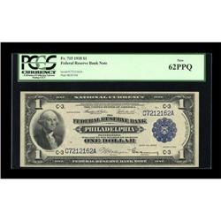 Fr. 715 $1 1918 Federal Reserve Bank Note PCGS