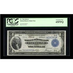 Fr. 720 $1 1918 Federal Reserve Bank Note PCGS