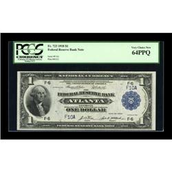 Fr. 723 $1 1918 Federal Reserve Bank Note PCGS