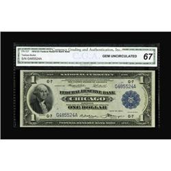 Fr. 727 $1 1918 Federal Reserve Bank Note CGA