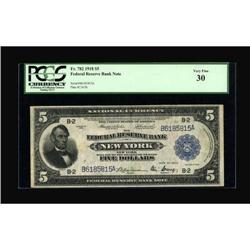 Fr. 782 $5 1918 Federal Reserve Bank Note PCGS