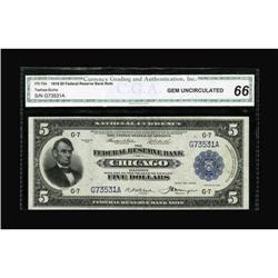 Fr. 794 $5 1918 Federal Reserve Bank Note CGA