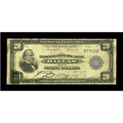 Fr. 828 $20 1915 Federal Reserve Bank Note Very
