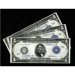 Fr. 855c $5 1914 Federal Reserve Notes Six
