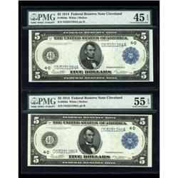 Fr. 859a $5 1914 Federal Reserve Notes PMG