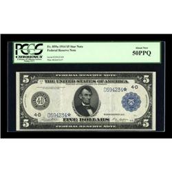 Fr. 859a $5 1914 Federal Reserve Star Note PCGS