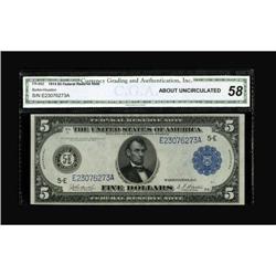 Fr. 862 $5 1914 Federal Reserve Note CGA About