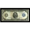 Image 1 : Fr. 862 $5 1914 Federal Reserve Star Note Fine.