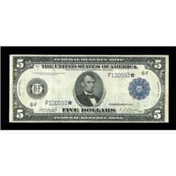 Fr. 866 $5 1914 Federal Reserve Star Note