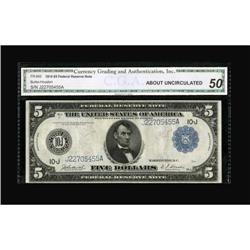 Fr. 882 $5 1914 Federal Reserve Note CGA About