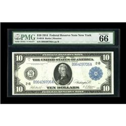 Fr. 910 $10 1914 Federal Reserve Note PMG Gem